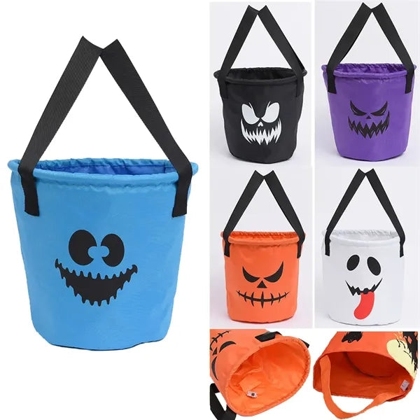 LED Glow Halloween Basket Candy Bucket