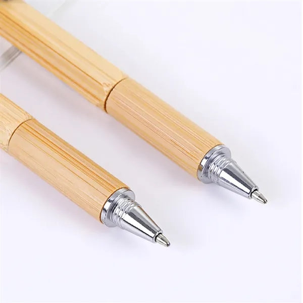 6 in 1 Multi-Function Bamboo Stylus Tool BallPen