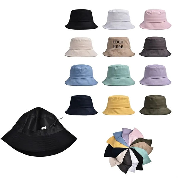 Solid Color Adult Bucket Hat