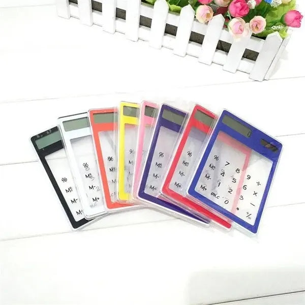 Solar Energy Transparent Touch Screen Calculator