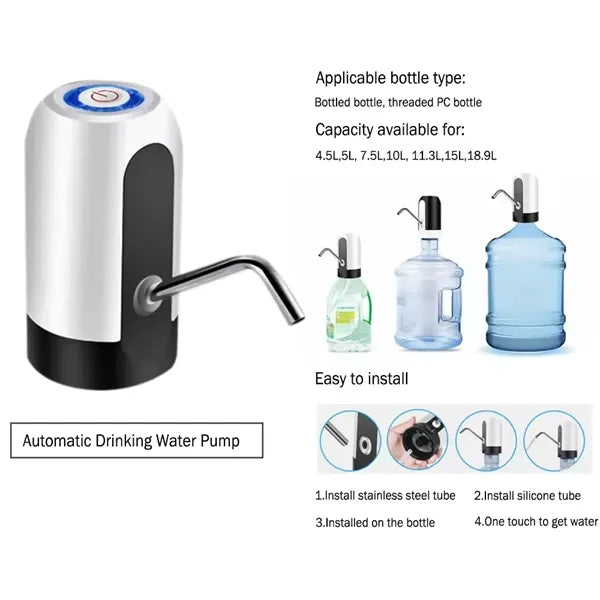 Portable One-touch Water Bottle Dispenser