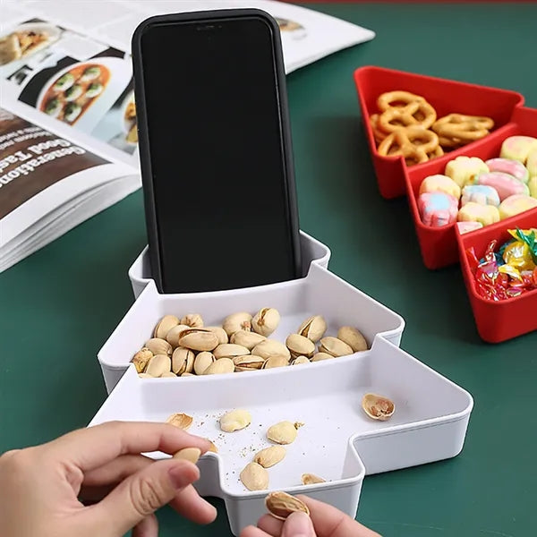 Christmas Tree Shape Snack Plate