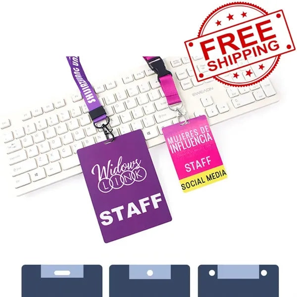 PVC Portrait Card ID With Lanyard