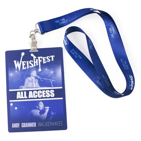 PVC Portrait Card ID With Lanyard