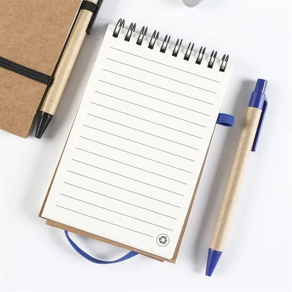 2026 Recycled Spiral Notebooks With Pen 80 pages Notepad