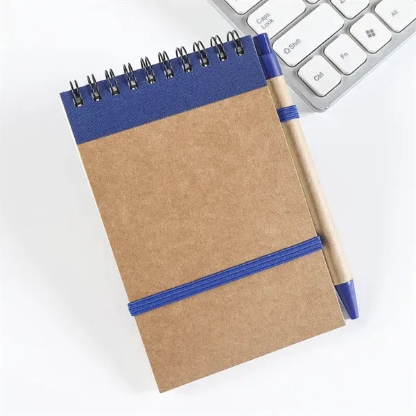 2026 Recycled Spiral Notebooks With Pen 80 pages Notepad