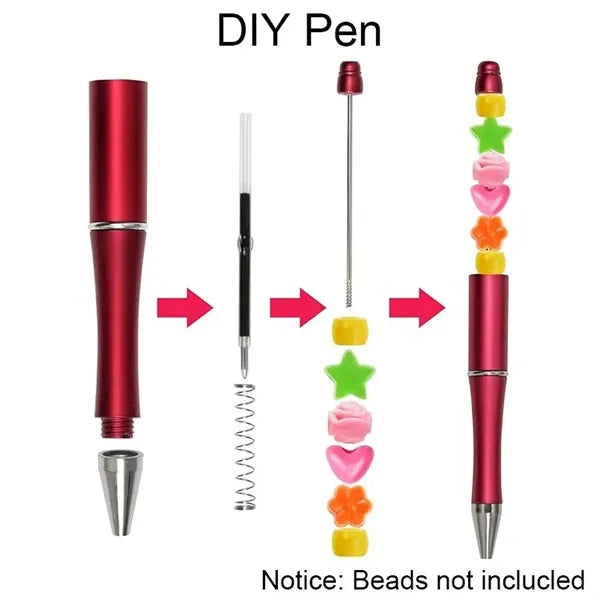 Plastic Beadable Ballpoint Pen for DIY