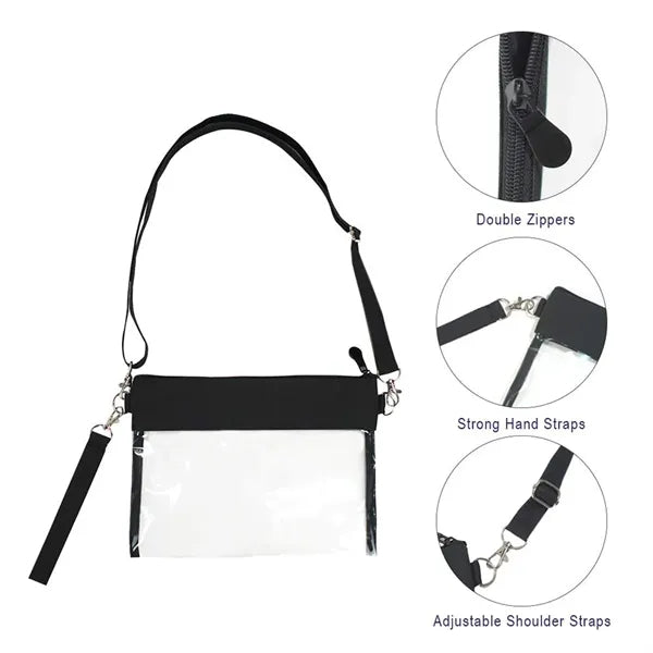Transparent PVC Women's Crossbody Handbag