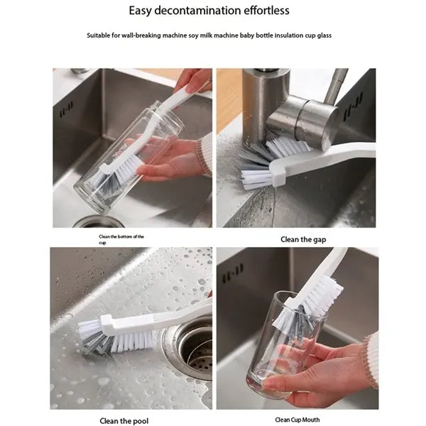 Home window glass long-handled large curved cleaning brush