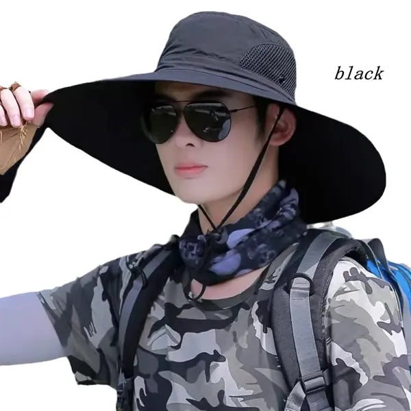 Visor fishing Oversized brim bucket hat