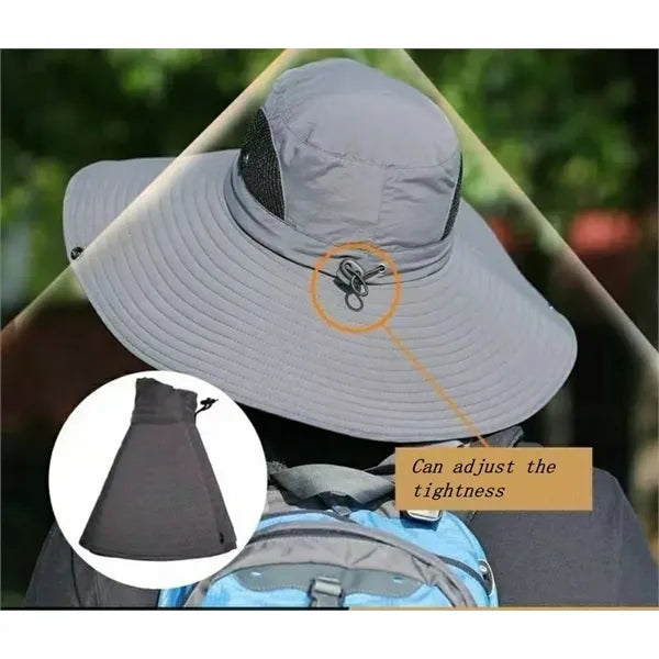 Visor fishing Oversized brim bucket hat
