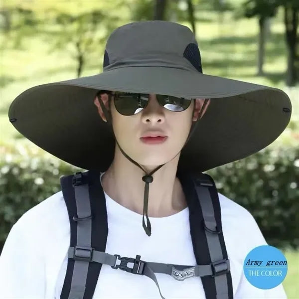Visor fishing Oversized brim bucket hat