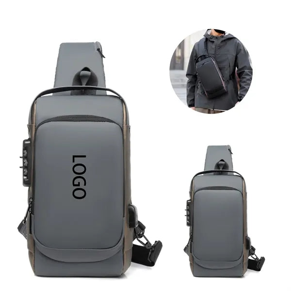 Shoulder Bag Anti Theft, USB Charging, For Cycling .