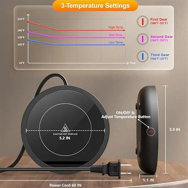 Smart Coffee Cup Heater Temperature-controlled