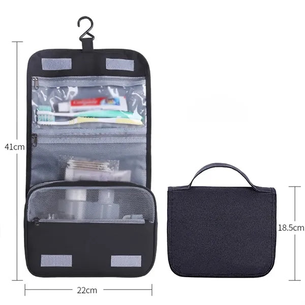 Foldable Hanging Multiple Compartment Toiletry Cosmetic Bag