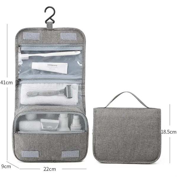Foldable Hanging Multiple Compartment Toiletry Cosmetic Bag