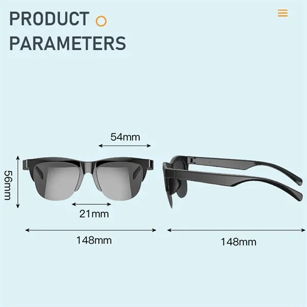 Smart Waterproof Sunglasses with Bluetooth Speaker