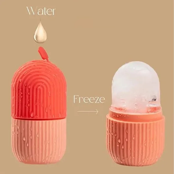 Premium Silicon Leakproof Ice Roller Face Massager
