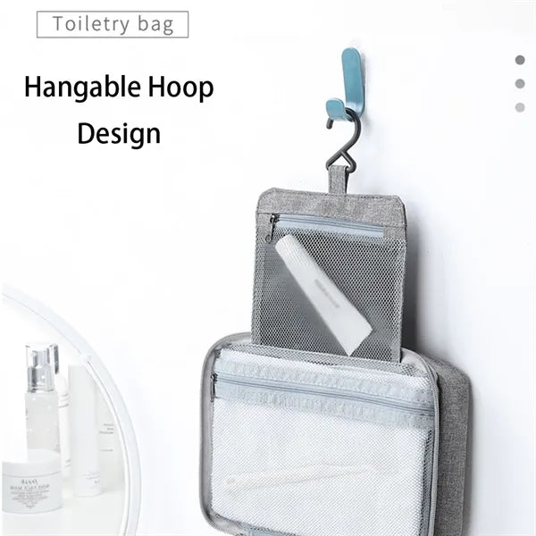 Foldable Hanging Multiple Compartment Toiletry Cosmetic Bag