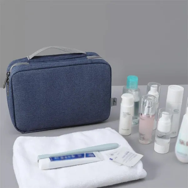 Foldable Hanging Multiple Compartment Toiletry Cosmetic Bag