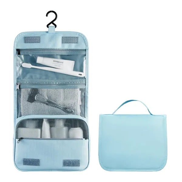 Foldable Hanging Multiple Compartment Toiletry Cosmetic Bag