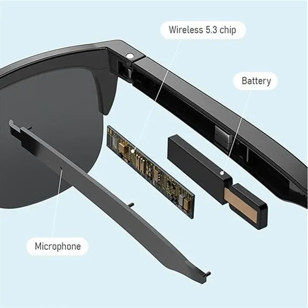 Smart Waterproof Sunglasses with Bluetooth Speaker