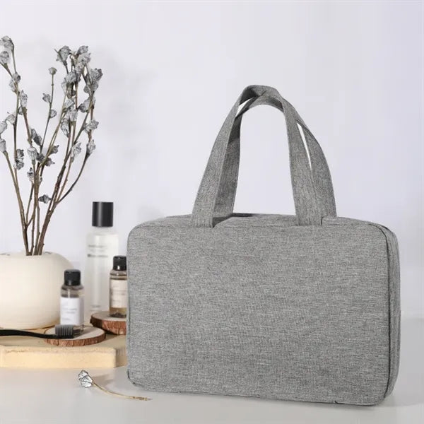 Foldable Hanging Multiple Compartment Toiletry Cosmetic Bag