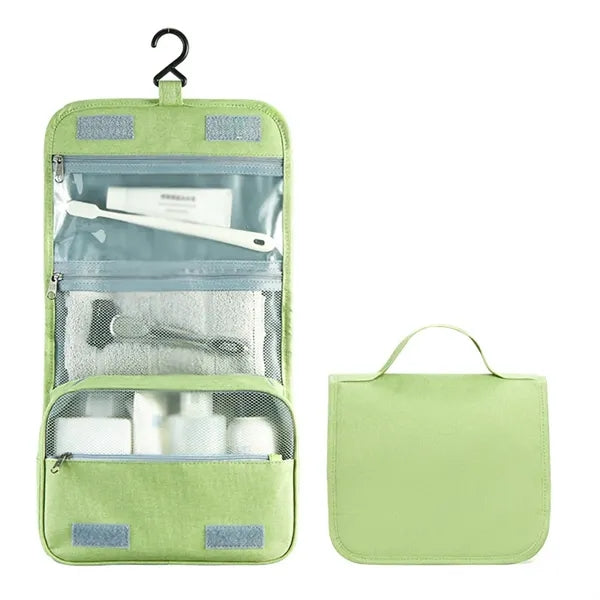 Foldable Hanging Multiple Compartment Toiletry Cosmetic Bag