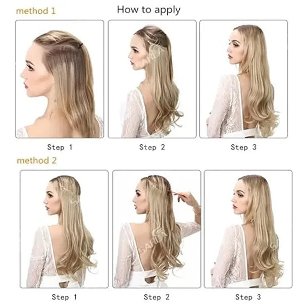 Natural Long Thick Headband Curly Wig Hair