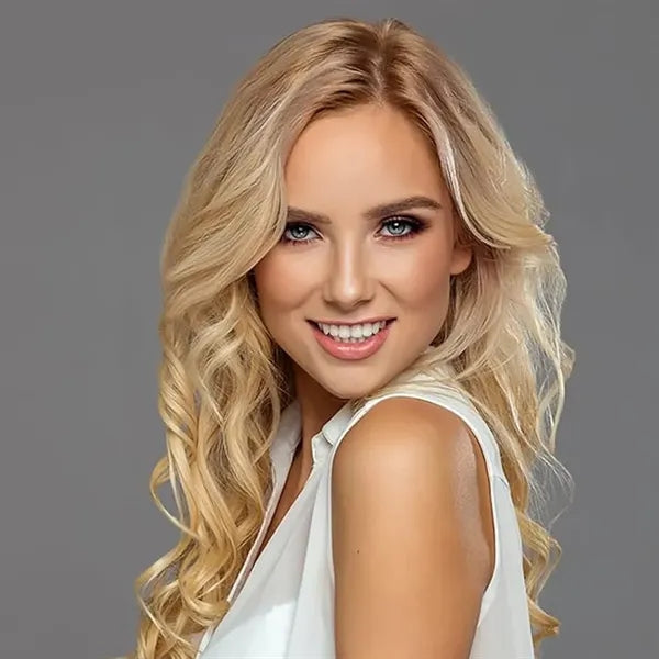 Natural Long Thick Headband Curly Wig Hair
