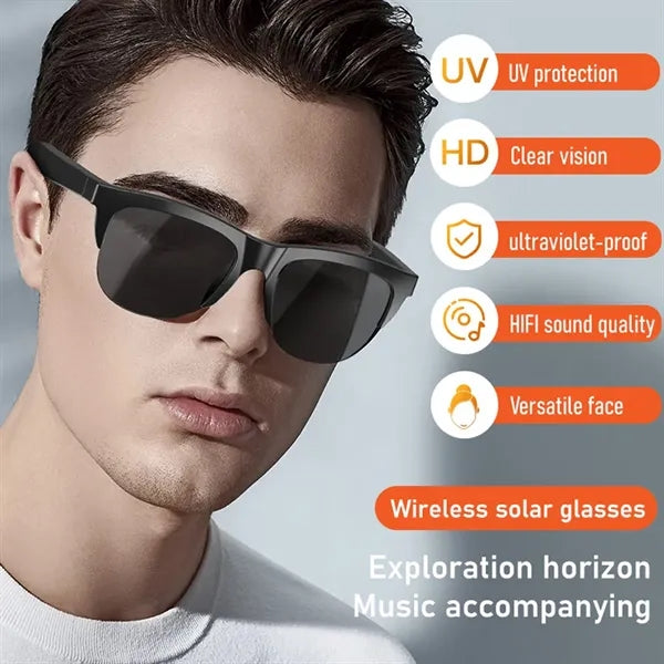 Smart Waterproof Sunglasses with Bluetooth Speaker