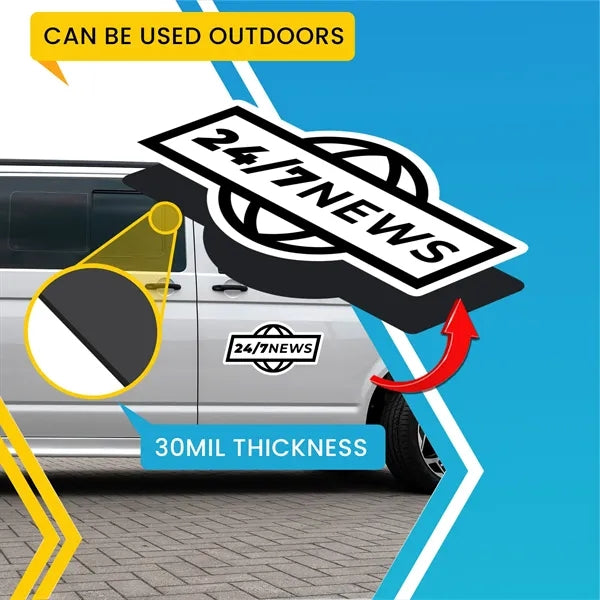 Low Quantity 30 Mil Custom Shape 18.01-20 Sq inches Magnet