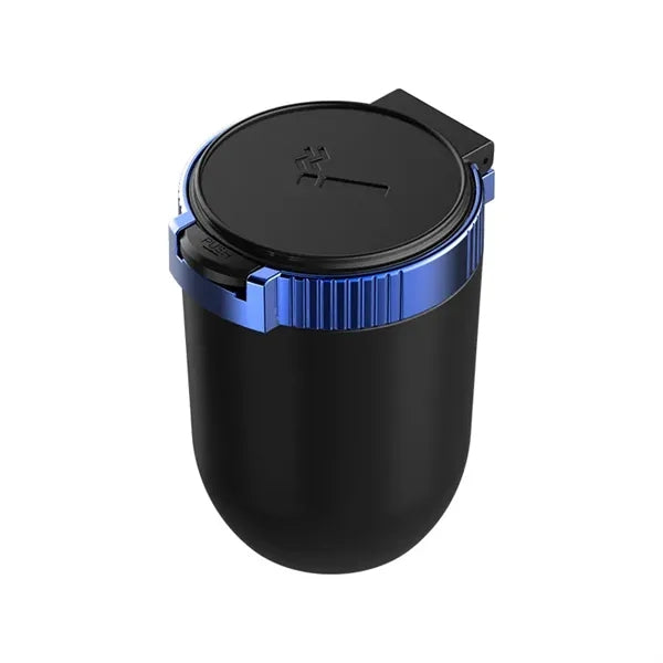 Windproof Smokeless Smell Proof Ashtray with Lid LED Light
