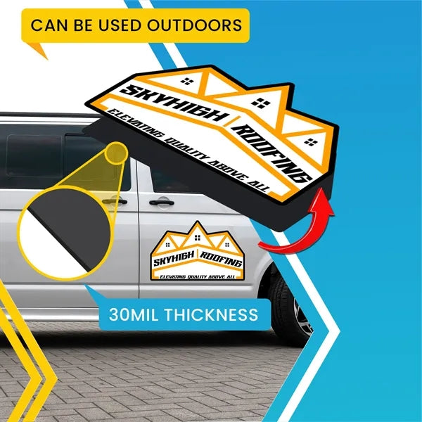 Low Quantity 30 Mil Custom Shape 28.01-32 Sq inches Magnet