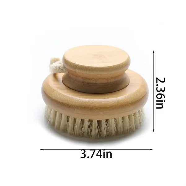 Handcrafted Bristle Shower Wet Dry Brush Bath Accessories
