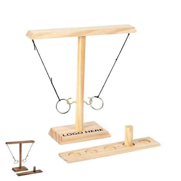 Wooden Ring Toss Games with Hooks Home Gifts