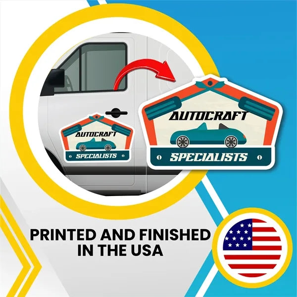 Low Quantity 30 Mil Custom Shape 32.01-40 Sq inches Magnet