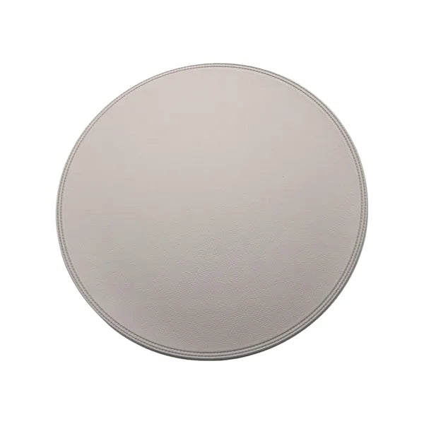 15" Round Leather Placemat