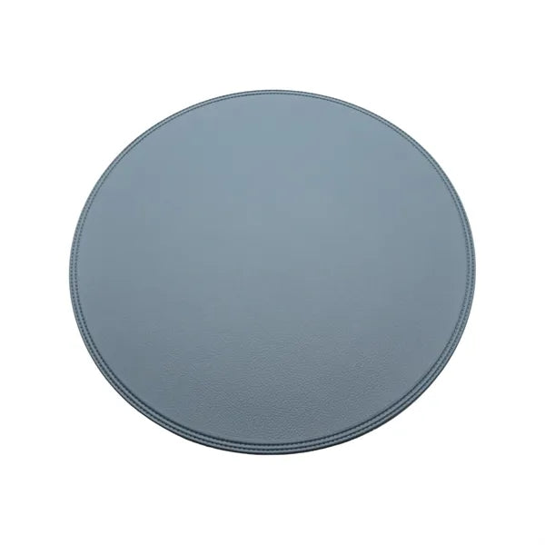 15" Round Leather Placemat