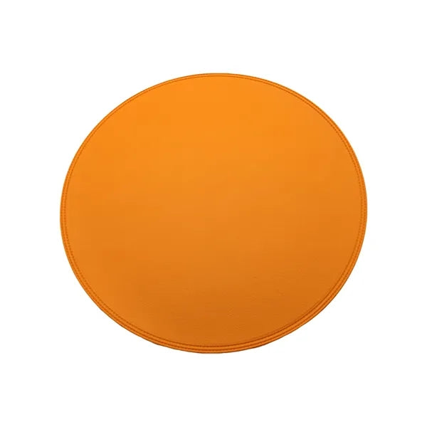 15" Round Leather Placemat