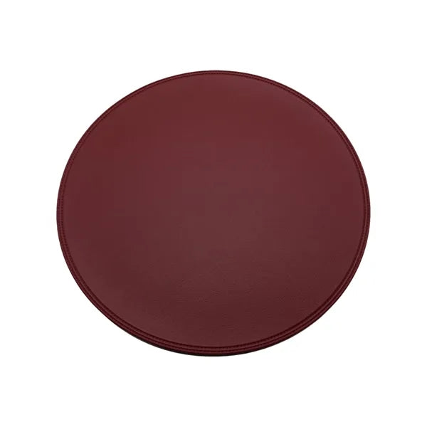 15" Round Leather Placemat