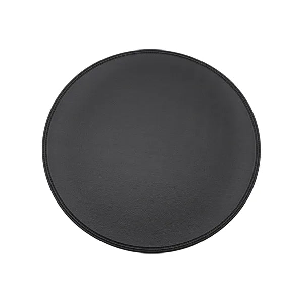 15" Round Leather Placemat