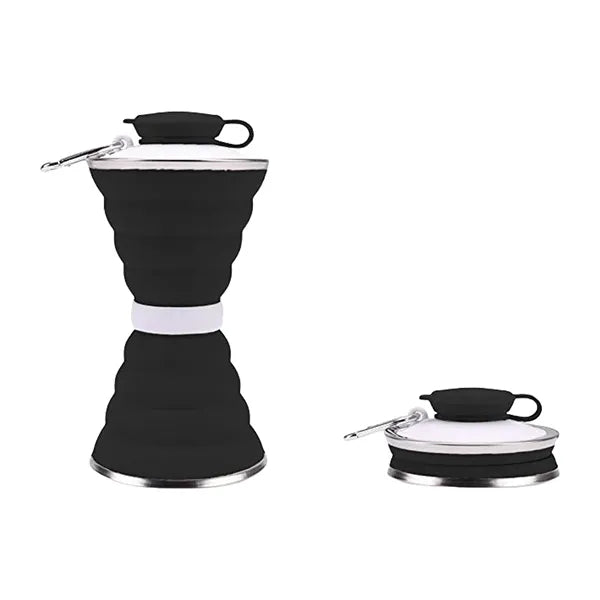 17Oz Silicone Collapsible Water Cup with Carabiner