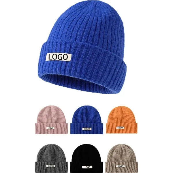 Knit Cuff Beanie Winter Warm Hats for Men and Women