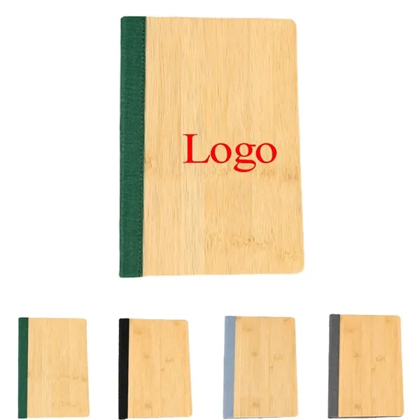 A5 Eco-Friendly Bamboo Hardcover Lined Notebook 100 Sheets