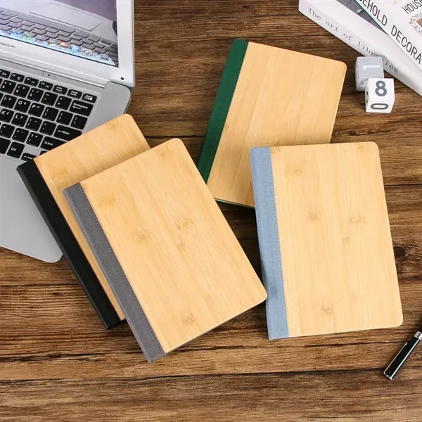 A5 Eco-Friendly Bamboo Hardcover Lined Notebook 100 Sheets