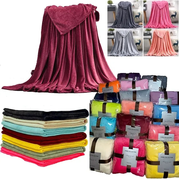Promo Soft Flannel Throw Blanket