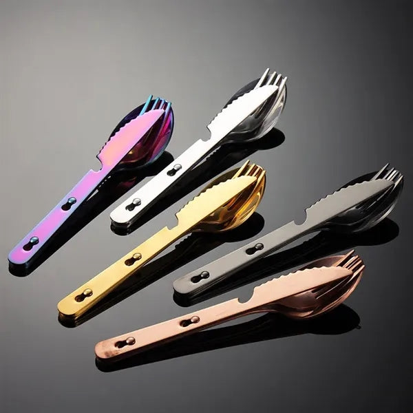 Multifunctional Tableware Travel Camping Cutlery Set