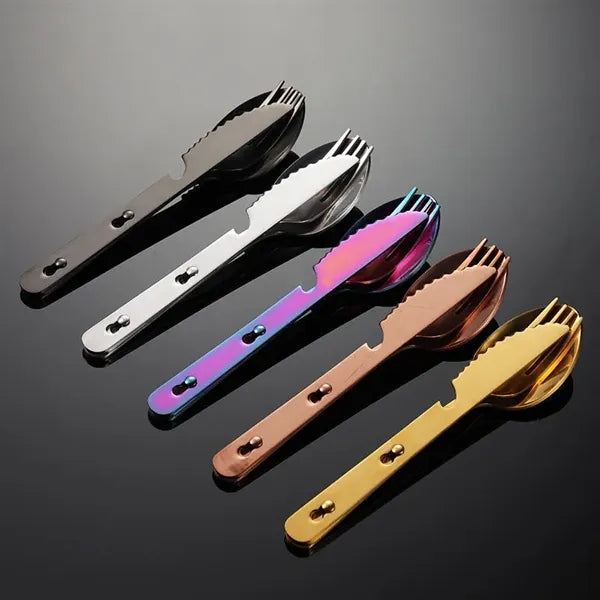 Multifunctional Tableware Travel Camping Cutlery Set