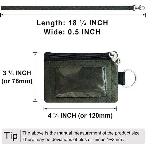RFID Blocking Small Wallet with ID Window